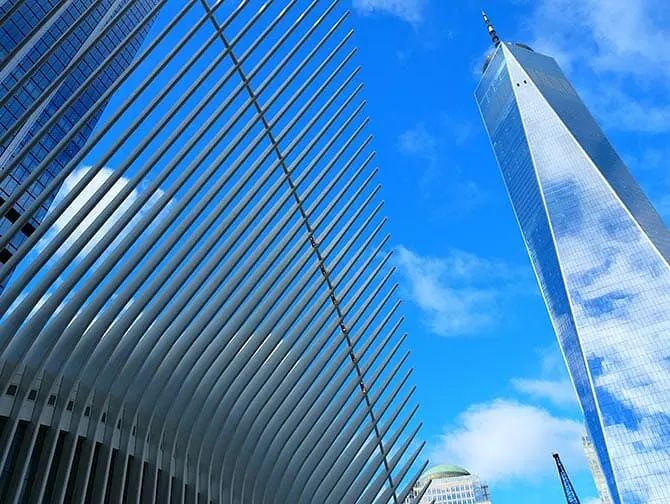 Lower Manhattan and the Financial District in New York - One World Trade Center