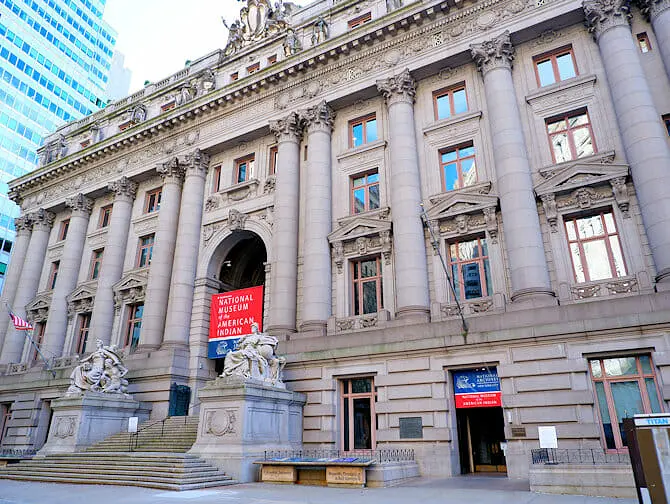 Lower Manhattan and the Financial District in New York - Museum of the American Indian