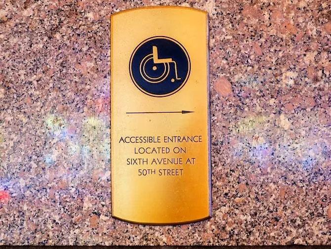 Disabled Access New York - Accessible entrance