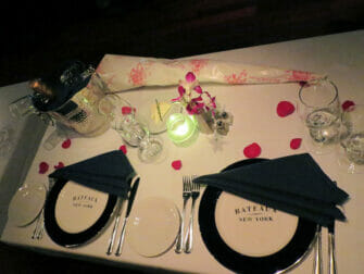 Valentine's Day Cruise in NYC - Table Setting