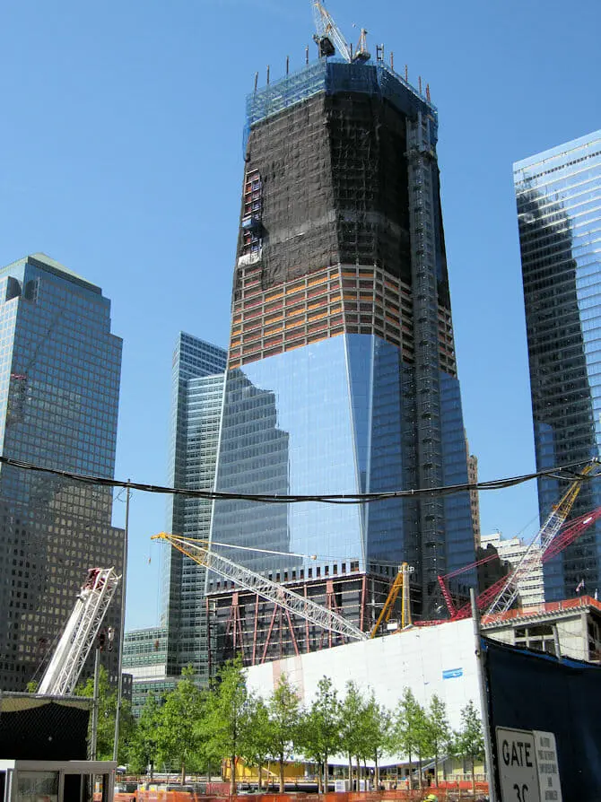 Freedom Tower in NYC Begining of Construction
