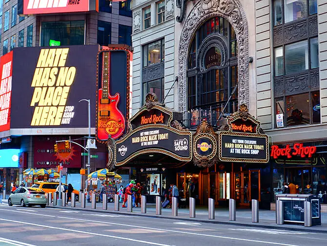 Theme Restaurant in NYC Hard Rock Cafe