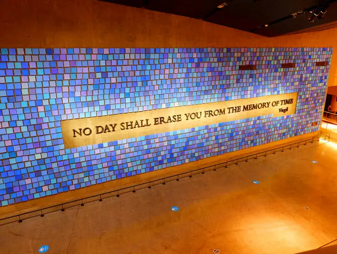 9/11 Museum in New York - Memorial Wall