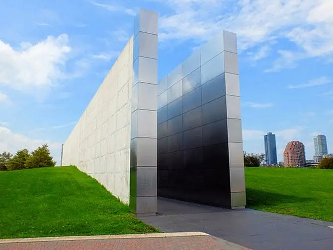 Empty Sky Memorial in New Jersey Side View