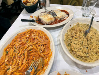 Carmine's Family Restaurant in New York - Penne alla Vodka