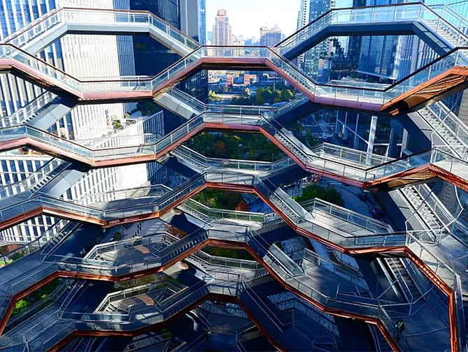 Hudson Yards Vessel in New York - View from Vessel