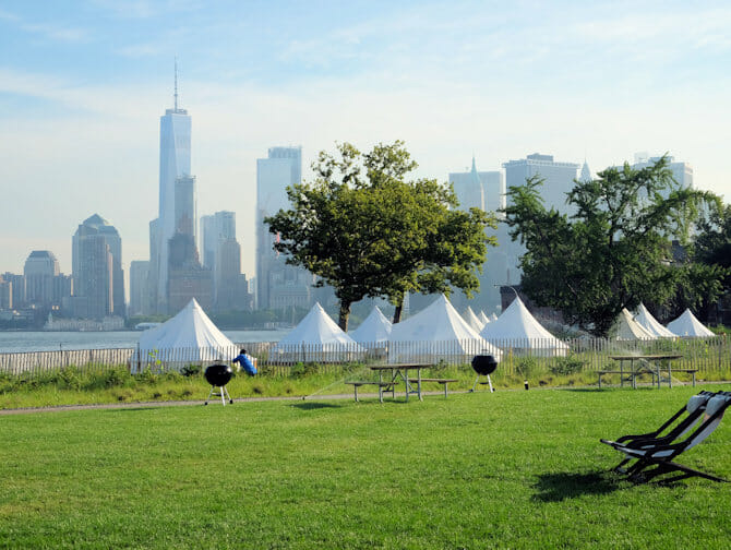 Governors Island in New York - Tents