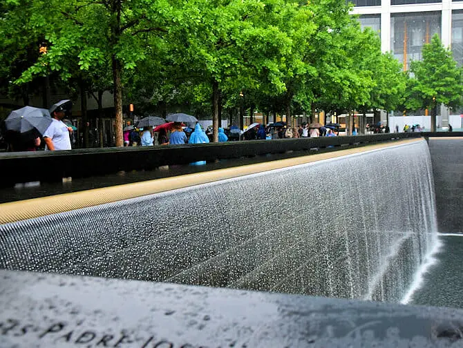 Rain in New York - 911 Memorial