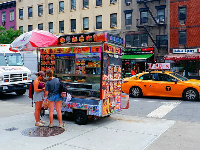 Breakfast in New York - Food cart
