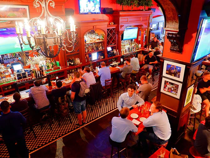 Best Sports Bars in New York - The Football Factory at Legends inside
