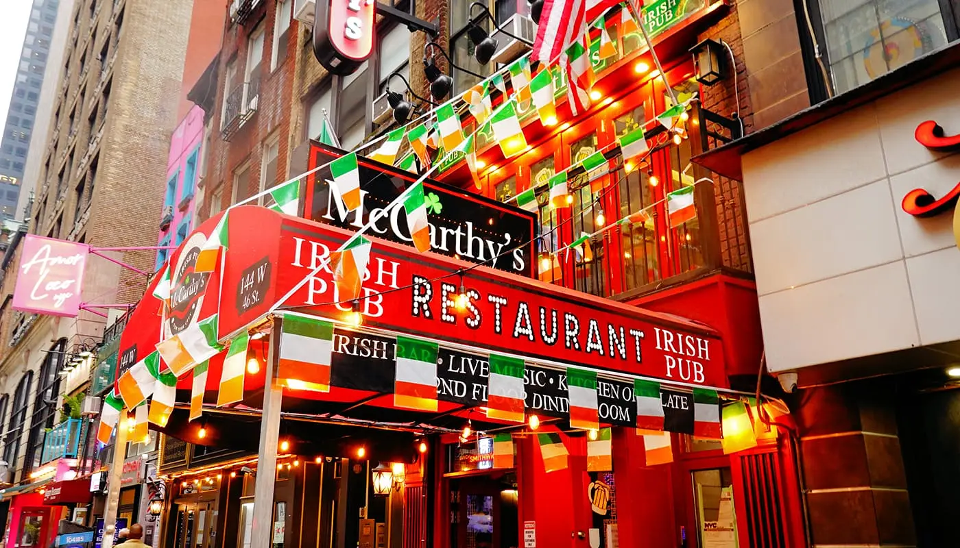 St Patricks Day in New York - Irish Bar