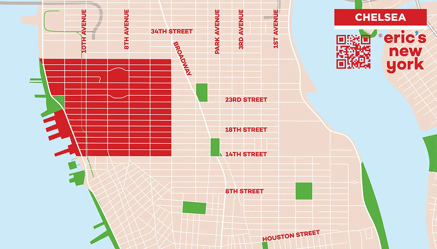 Chelsea in New York - Free Map