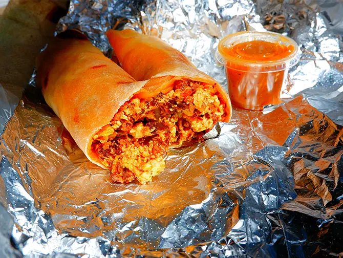 Breakfast in New York - Breakfast Burritos at Los Tacos No. 1