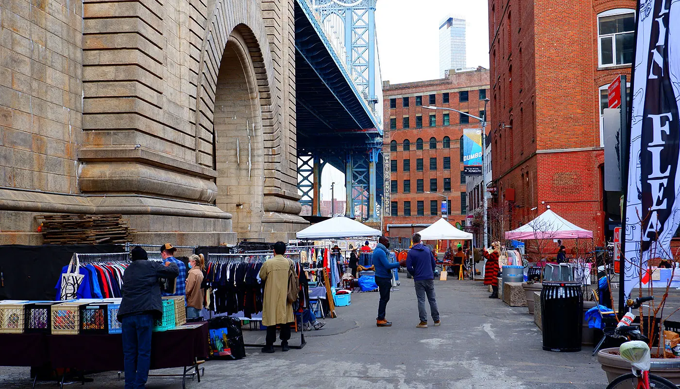 Walking Route DUMBO - Brooklyn Bridge in New York - Impression of the walking route